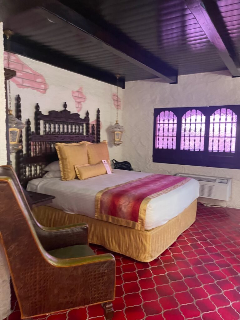 A room at the Madonna Inn, a hotel in San Luis Obispo, CA